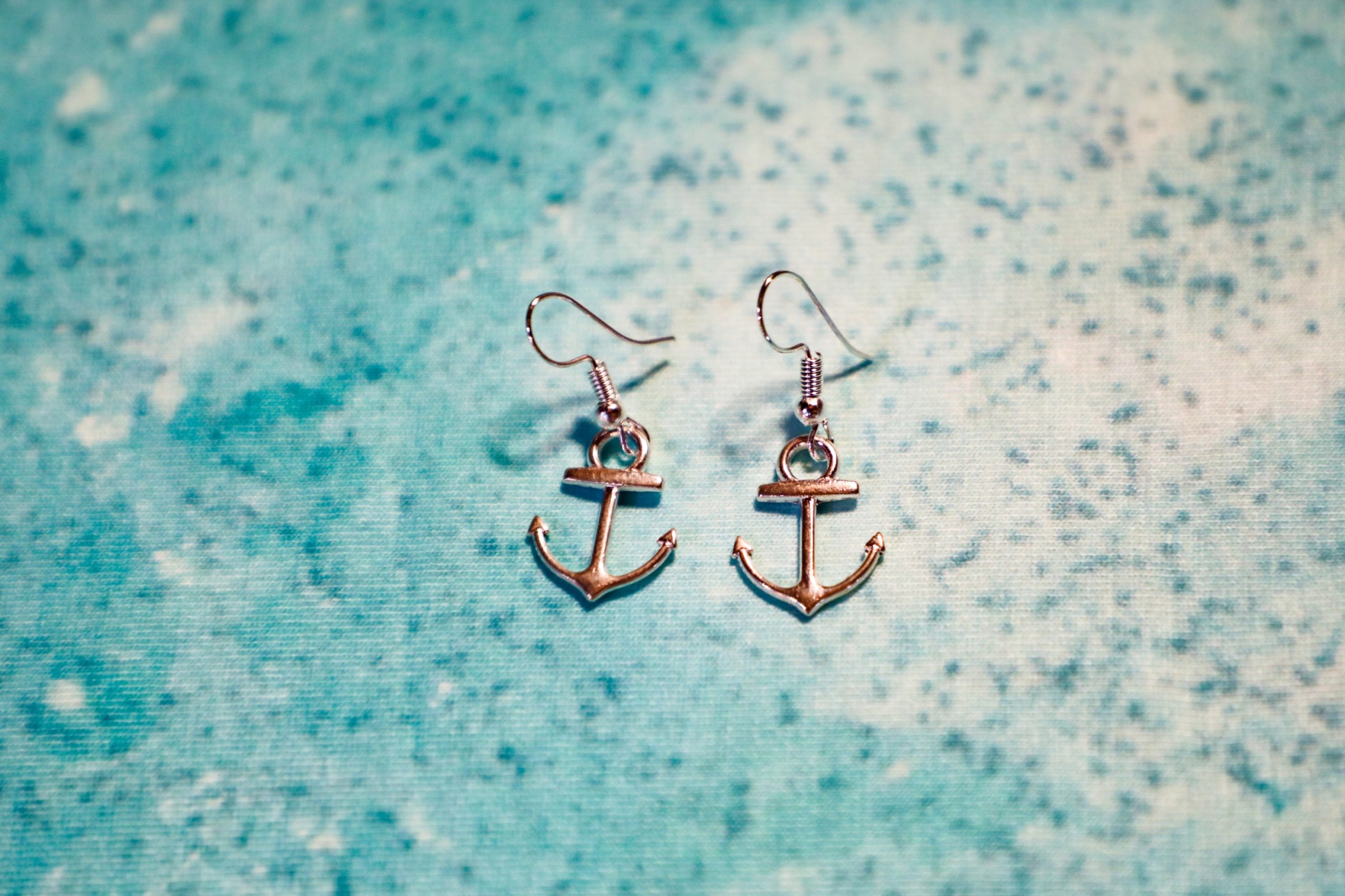 Silver plated Anchor Earrings